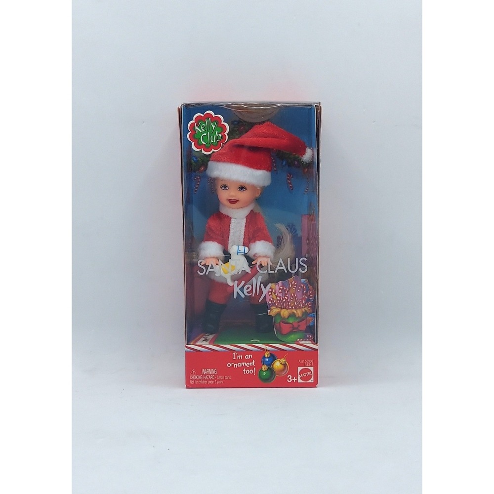 2003 Barbie Kelly Club Santa Claus Kelly Doll & Ornament